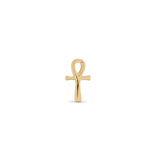 14kt Gold Threadless - Ankh
