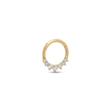14kt Gold 7 Prong Set Hinged Ring