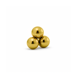 24kt Gold PVD Titanium Threadless Trio Ball Attachment