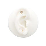 14kt Gold Threadless - Skull With Daisies