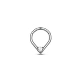 Tear with Jewel Hinged Ring