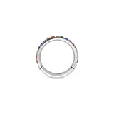 Titanium Jeweled Hinged Rainbow Ring