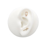 14kt Gold Threadless - Diana Left