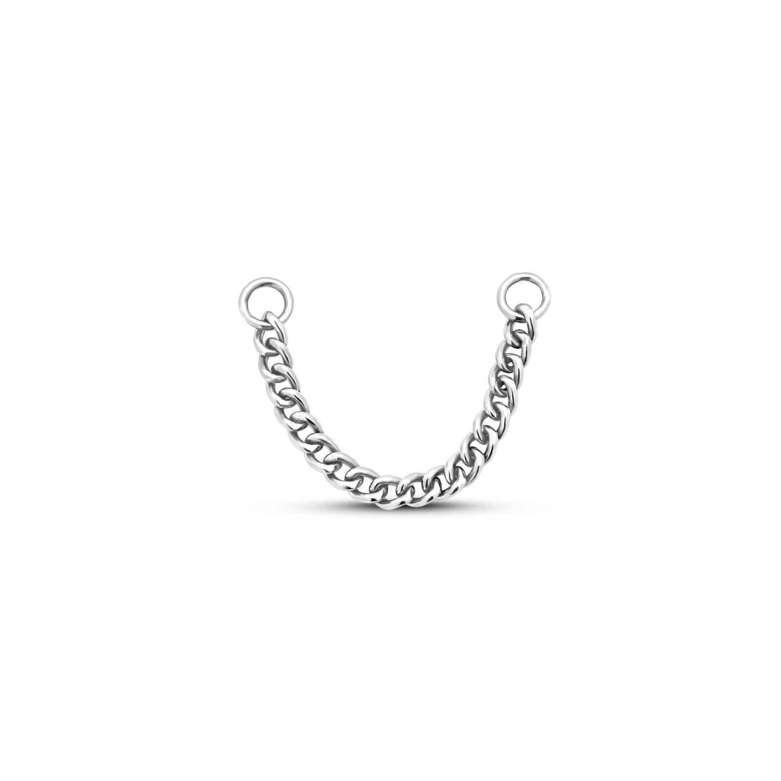 Titanium Twist Chain Trident Fine Body Jewelry