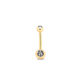 24kt Gold PVD Titanium Internally Threaded Bezel Set - Mini Navel