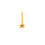 24kt Gold PVD Titanium Threadless Labret Pin