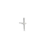White 14kt Gold Threadless Jewel Sword