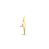 14kt Gold Threadless - Lightening Bolt