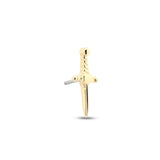 14kt Gold Threadless - Sword