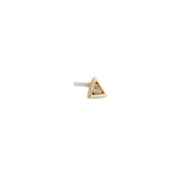 14kt Gold Threadless - Bezel Triangle Attachment