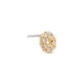 14kt Gold Threadless - Loop Attachment - Lab Grown Diamond