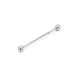 Internally Threaded Jeweled Straight Barbell