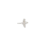 14kt White Gold Threadless - 4 Jewel Attachment