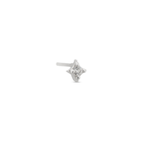 14kt White Gold Threadless - Isotoxal Star w CZ Attachment