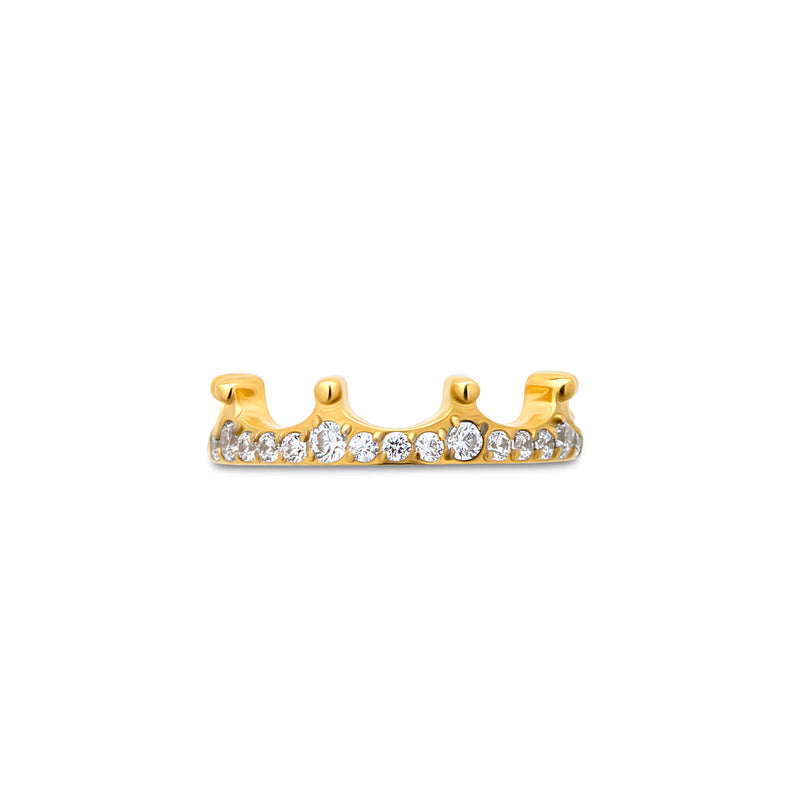 24kt Gold PVD Jewel Crown Hinged Segment