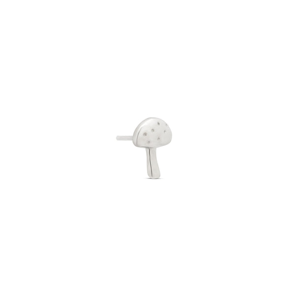 14kt White Gold Threadless - Mushroom Attachment