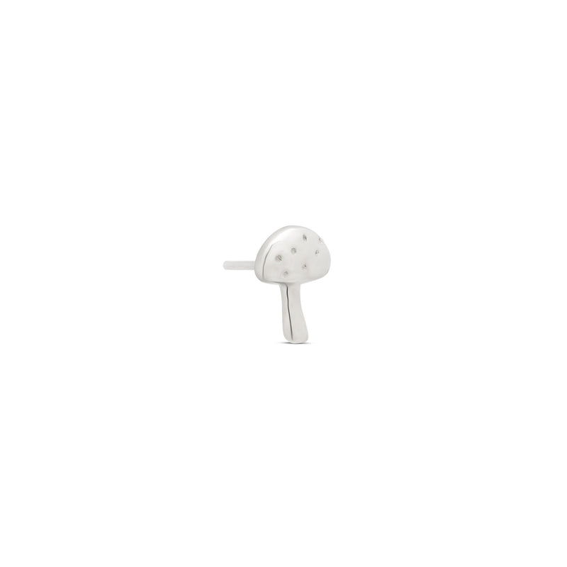 14kt White Gold Threadless - Mushroom Attachment