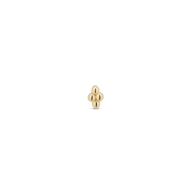 14kt Gold Threadless - 4 Ball