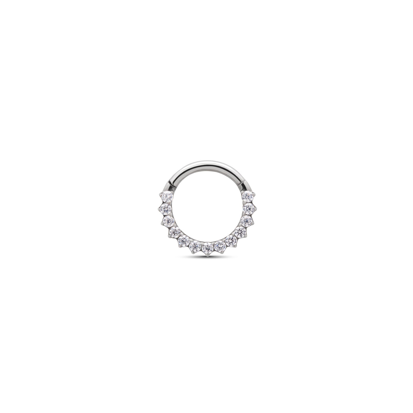 Prong Set Hinged Ring – Trident - Fine Body Jewelry