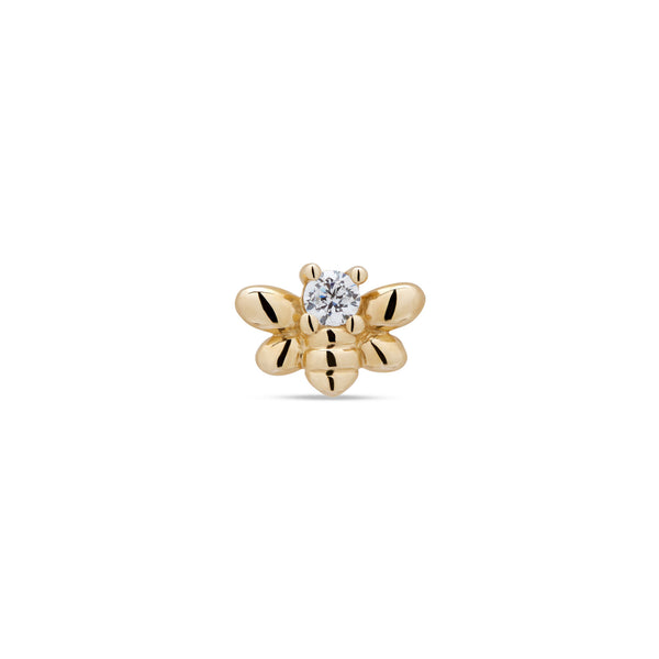 14kt Gold Threadless - Bee