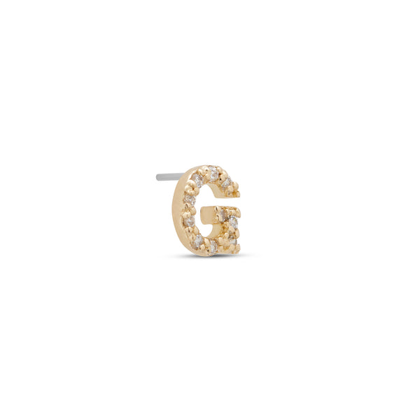 14kt Gold Threadless - Jewel G