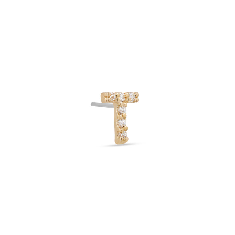 14kt Gold Threadless - Jewel T