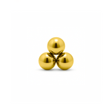 24kt Gold PVD Titanium Threadless Trio Ball Attachment