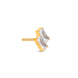 24kt Gold PVD Threadless Titanium 2 Baguette Attachment