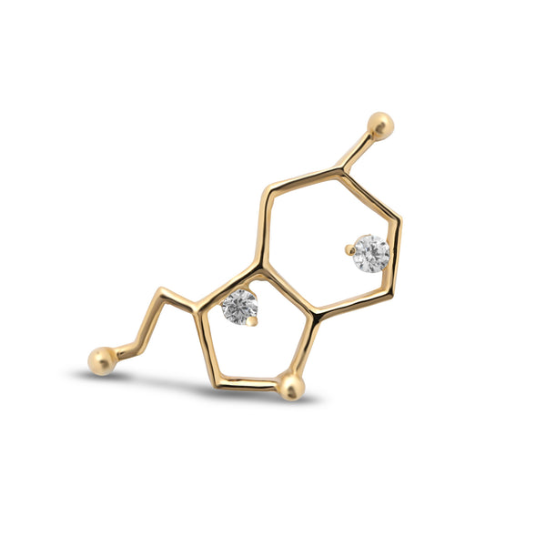 14kt Gold Threadless Serotonin Jeweled Attachment