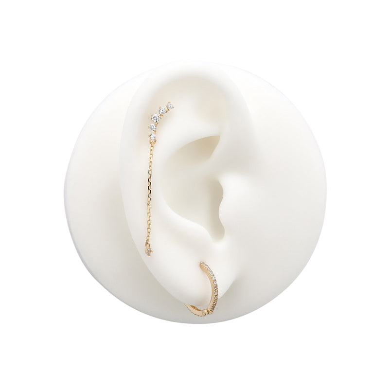 14kt Solid Gold Earring - Inu