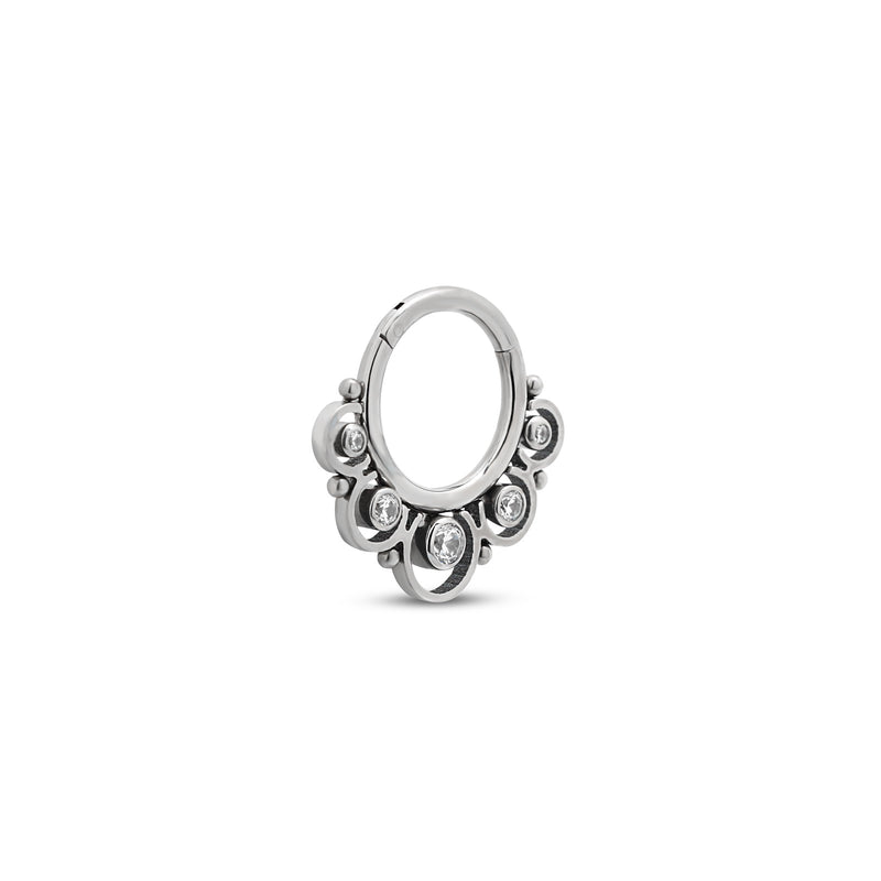 Cluster Jewel Hinge Ring