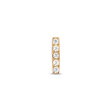 Trident 24kt Gold PVD Jeweled 5 Stone Bar Attachment