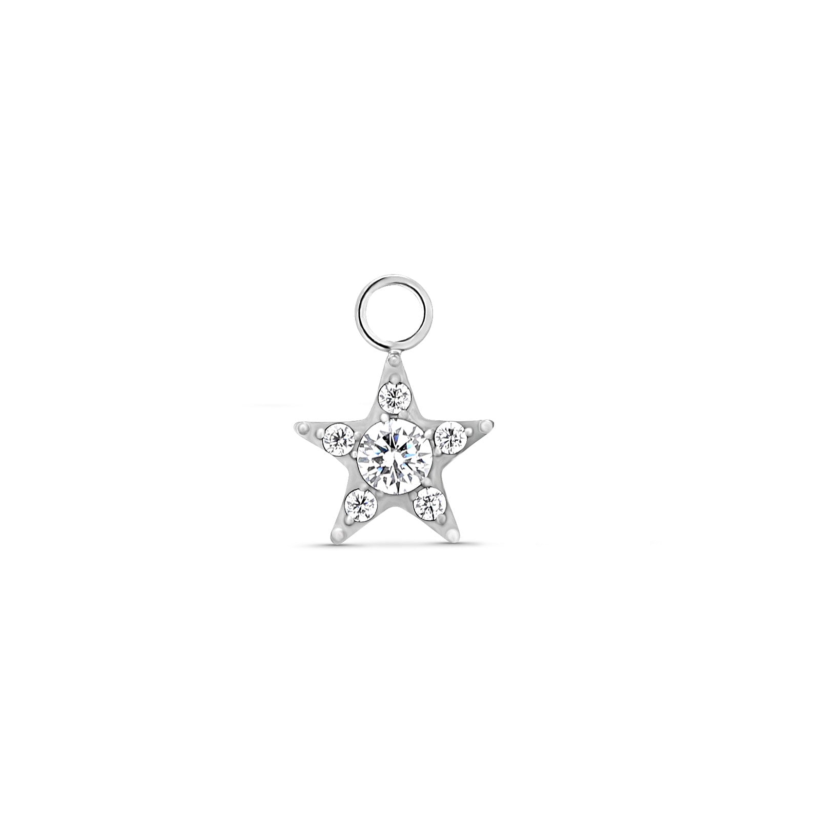 Trident Titanium Dangle Jewel Star Trident Fine Body Jewelry