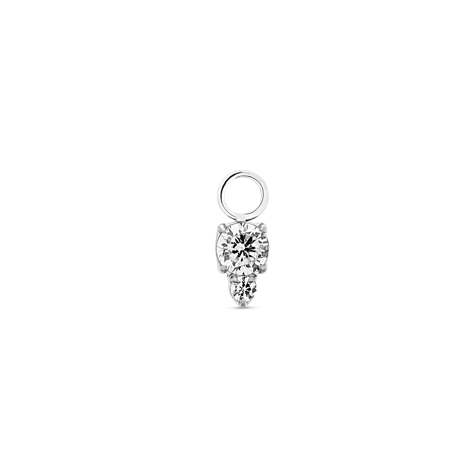 Double Jewel Dangle – Trident - Fine Body Jewelry