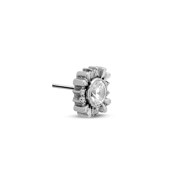 Threadless Square Flower Jewel Attachment